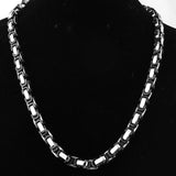QDBAR 5/6/8mm Free Choose 316L Stainless Steel Silver Black Charming Unisex Byzantine Bracelet/Necklace Chain