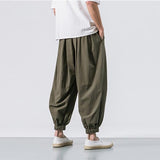 QDBAR Cotton Linen Casual Pants