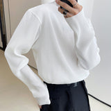 QDBAR Half High Neck Long Sleeve T-shirt