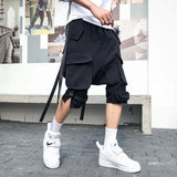 QDBAR Multi-Pocket Streamer Hip Hop Low-Grade Shorts