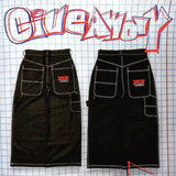 QDBAR Hip Hop New Color Wexwear Embroidered Y2k Baggy Jeans Streetwear Men Women High Waist Wide Trouser Harajuku Black Pants