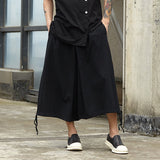 QDBAR Vintage Drawstring Wide-leg Slacks