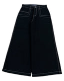 QDBAR 90s Streetwear Street Y2k Oversized Pocket Letter Embroidery Baggy Jeans Hip Hop Rock Men Women Fashion Retro High Waist Wide Leg Pants