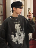 QDBAR 【Jh Homme】printing Round Neck Sweater Na1556