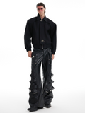 QDBAR 【Culture】Leather Loose Pants  Na1684