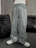 QDBAR washed wide-leg jeans na1277