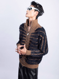 QDBAR [Plan1One]Tiger Stripes Sweater Na1667