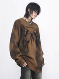 QDBAR 【Mz】broken Holes Sweater Na1474