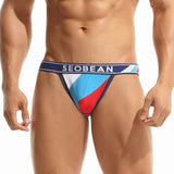 QDBAR  Graduation Gifts Men's  T Back Thong Cotton Underwear Breathable Sweat-absorbent Briefs For Man