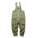 QDBAR Japanese Washed-Denim Bib Overalls