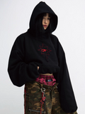 QDBAR [Peoplestyle] Genderless Loose Hoodie Na1656