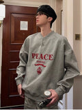 QDBAR [Jh Homme] Logo Long-Sleeved Round Neck Sweater Na1557