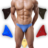 QDBAR underwear men thong jockstrap  mens thongs and g strings men thin silk underwear bag design Ding men fashion