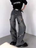 QDBAR deconstructed design jeans FL62