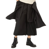 QDBAR Simple Solid Color Loose Wide Leg Pants