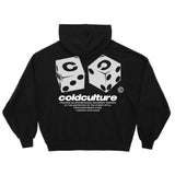 QDBAR 90s Streetwear Harajuku Dice Printing Hoodies Women Grunge Oversized Hoodie Sweatshirts Gothic American Style Y2k Tops Clothes Goth Streetwear