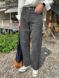 QDBAR Korean version of the ins straight jeans na1114