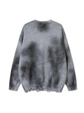 QDBAR 【Mz】broken Holes Sweater Na1474