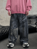 QDBAR washed wide-legged jeans na1269