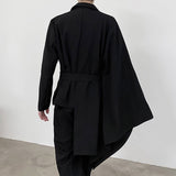 QDBAR Irregular Cloak Cape Suit Coat