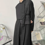 QDBAR Layered Long Fake Two Piece Shirts