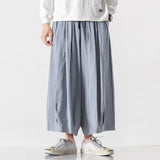 QDBAR Cotton Linen Loose Straight Wide Leg Pants