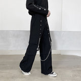 QDBAR Metal Chain Wide Leg Pants