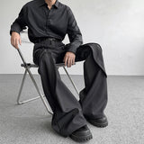 QDBAR Hand-split Deconstructed Flared Trousers