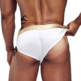 QDBAR  Brand New Man Underwear Men Briefs Back Hollow Out Men's Panties Cotton Close Fit Breathable Slip Homme OR6106