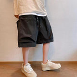 QDBAR Loose Large Pocket Cargo Shorts