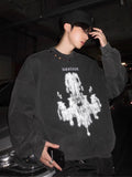 QDBAR 【Jh Homme】printing Round Neck Sweater Na1556