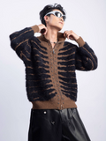 QDBAR [Plan1One]Tiger Stripes Sweater Na1667