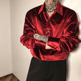 QDBAR Velvet Long Sleeve Shirt