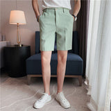 QDBAR Plaid Embossed Casual Shorts