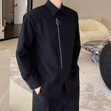 QDBAR Zip-up Long-sleeved Shirt