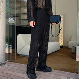 QDBAR Stage Tassels Sequins Tops Pants Suits