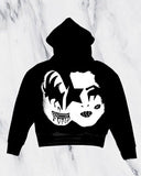 QDBAR 90s Streetwear Gothic Punk Graphic Print Sweatshirt Hoodie 2024 New Harajuku Black Y2k Hoodies Oversized Long Sleeve Pullover Streetwear