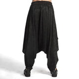 QDBAR Asymmetric Baggy Drop Crotch Pants