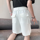 QDBAR Summer Loose Pocket Casual Shorts