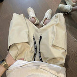 QDBAR Loose Large Pocket Cargo Shorts