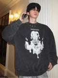 QDBAR 【Jh Homme】printing Round Neck Sweater Na1556