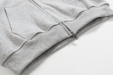 QDBAR 4091 Gray Zip-Up Hoodie & Sweatpants (Top & Bottom)