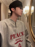 QDBAR [Jh Homme] Logo Long-Sleeved Round Neck Sweater Na1557