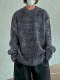 QDBAR [Mrcyc] Mohair Loose Sweater Na566