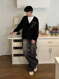 QDBAR [Onelyc1Ns] V-Neck Knitted Cardigan Na1425