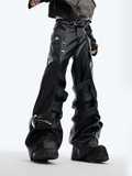 QDBAR 【Culture】Leather Loose Pants  Na1684