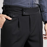 QDBAR High Waist Slim Casual Suit Pants