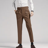 QDBAR High Waist Slim Casual Suit Pants