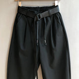 QDBAR Loose Big Crotch Casual Harem Pants