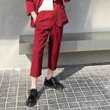 QDBAR Summer Solid Color Three-point Pants